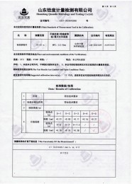 检测仪器报告证书：钢卷尺长度坚定报告